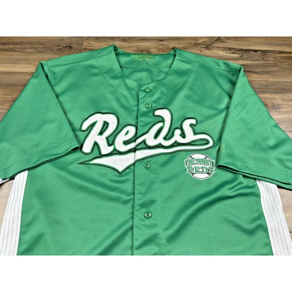 MLB Cincinnati Reds Stitched St Patricks Day True Fan Baseball Jersey Green L - Picture 1 of 6